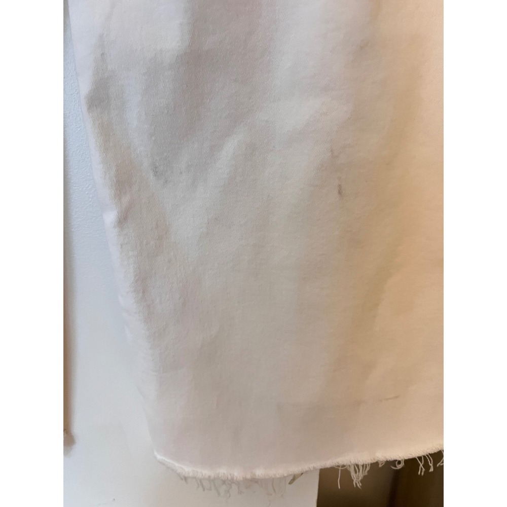 Citizens of Humanity Lyra Wide Leg Crop Soft White Raw Hem Size 30 - Picture 7 of 10